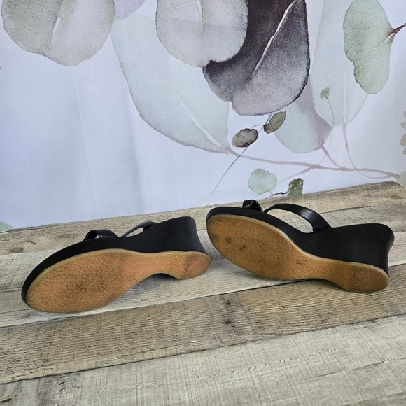 NICOLE | Nirvana Strappy Wedges in Black sz 8M - Picture 4 of 8